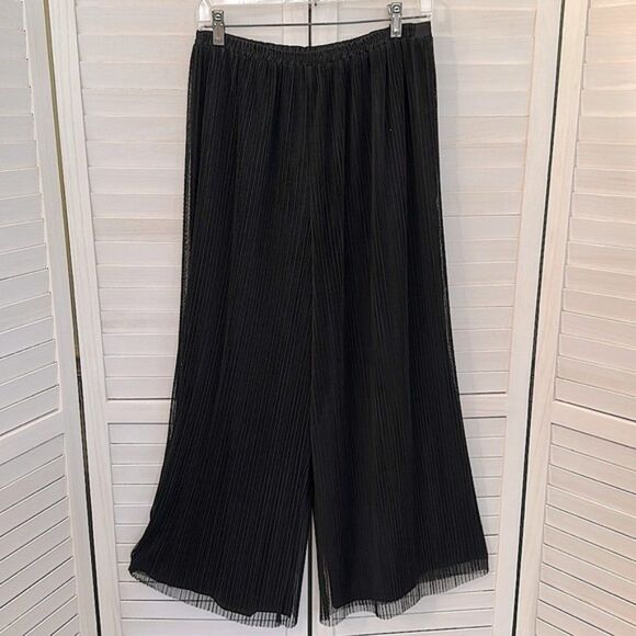 Cocktail Evening Pants Size Medium Vintage 80s Riazee Wide Leg - Picture 7 of 8